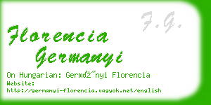 florencia germanyi business card
